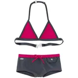 Buffalo Triangel-Bikini mit trendiger Hotpants, grau