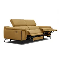 Courtois Laville Relaxsofa, Dunkelgelb, Textil, Rechteckig, 212x82x103 cm, Wohnzimmer, Sofas & Couches, Sofas, Heimkino Sofas