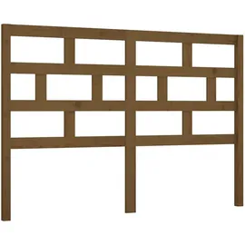 vidaXL Kopfteil Honigbraun 126x4x100 cm Massivholz Kiefer