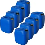 8 x 30 Liter Kanister Wasserkanister Campingkanister Farbe blau lebensmittelecht (8x30knb)