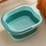Faltbarer Fußbadbecher für Spa, große Einweichwanne mit Pediküre-Tablett – Waschbecken
