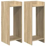 vidaXL Pflanzenständer mit Regal 30 x 30 x 80 cm Farbe Sonoma-Eiche
