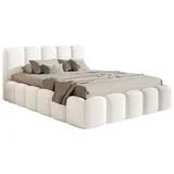 Selsey Polsterbett Mit Bettkasten Stauraum Metallgestell Kopfteil Boucle Cloudy II Creme 140x200 cm Schlafzimmer, Betten, Polsterbetten