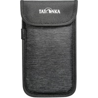 Tatonka Smartphone Case XXL - Rundum gepolsterte Schutzhülle fürs Handy mit Klettverschluss-Deckel - Innenmaße: 16,5 x 8,5 cm (off black)