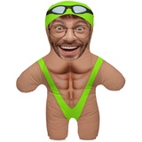 Kissen mit eigenem Foto Personalisiertes Lustiges Fotogeschenk mit eigenem Gesicht Bedruckt 45 cm Hoch Body Körper Foto-Kissen zum Geburtstag Vatertag Motiv Wrestling [091]