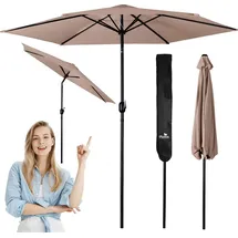 OEM Faltbarer Gartenschirm Ø 300 cm Beige