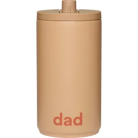 DESIGN LETTERS dad Reisebecher 350 ml beige