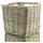 Van der Leeden Rattan Übertopf 33 x 30 cm Grau