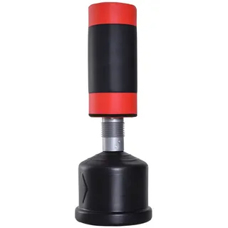 Homcom Standboxsack Boxpuppe Boxdummy 158-186 cm höhenverstellbar für Boxtraining und Fitness, schwarz-rot Aosom.de