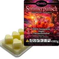 WonderWax Duftwachs Wax Melts für Duftlampe, 6 Herzen Duftmelt Wachsmelt Sojawachs Duftwachs Würfel für Raumdüfte, Wachs Duftöl Winter Indoor Schmelzen für Aromalampe Sommerpunsch