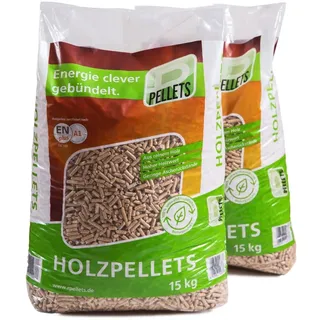 Holzpellets Heizpellets Weichholz Sackware Pellet aus Holz EN plus 15 kg