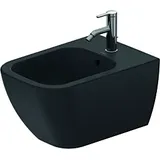 Duravit Happy D.2 Wand-Bidet 22581513001 35,5 x 54 cm, mit Hahnloch, mit Überlauf, mit Hahnlochbank, anthrazit matt wondergliss