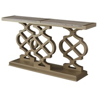 JVmoebel Konsolentisch, Konsolentisch Design Holz Tisch Konsole Konsolentische Schmink Tisch goldfarben