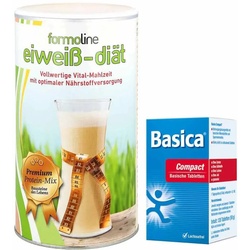 Paket Formoline Eiweiss-Diät Pulver (480 g) + Basica compact Tab