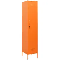 vidaXL Schließfachschrank Stahl 35x46x180 cm Orange