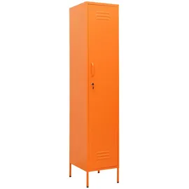 vidaXL Schließfachschrank Stahl 35x46x180 cm Orange