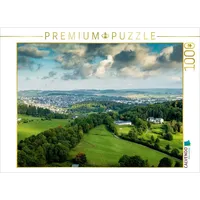 Calvendo Campingplatz, Golfplatz und Blick über die Stadt Brilon