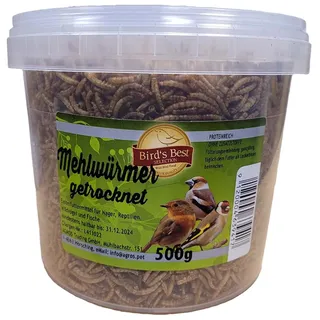 Birds Best Mehlwürmer getrocknet im Eimer 500g