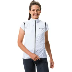 Funktionsweste VAUDE "WOMEN'S MATERA AIR VEST", Gr. 38, weiß, Obermaterial: 100% Polyamid, unifarben, sportlich, slim fit, ohne Ausschnitt, Westen
