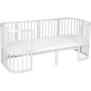 Waldin Erweiterung auf 174cm passend für 7in1 Babybett, Kinderbett, KEIN BETT, Weiß