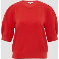 S.Oliver Regular Fit Sweatshirt aus Scuba, rot, 40