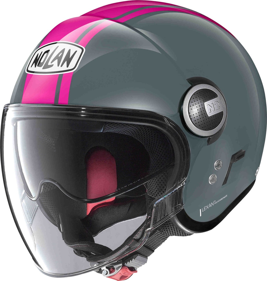 Nolan N21 Visor 06 Dolce Vita Jet Helm, grijs-pink, S