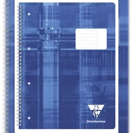 Clairefontaine 5x Collegeblock DIN A4+ 80 Blatt Lineatur liniert - Blau 68225C