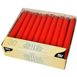 Papstar Tafelkerzen 19,6 cm rot 120 St.