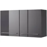 kochstation Hängeschrank KS-Wien 100 x 34 x 57 cm Grau