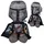 Star Wars Disney Mandalorian Warrior 25 cm Schwarz