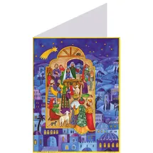 Richard Sellmer Verlag Postkarten-Adventskalender "Krippe in Bethlehem"