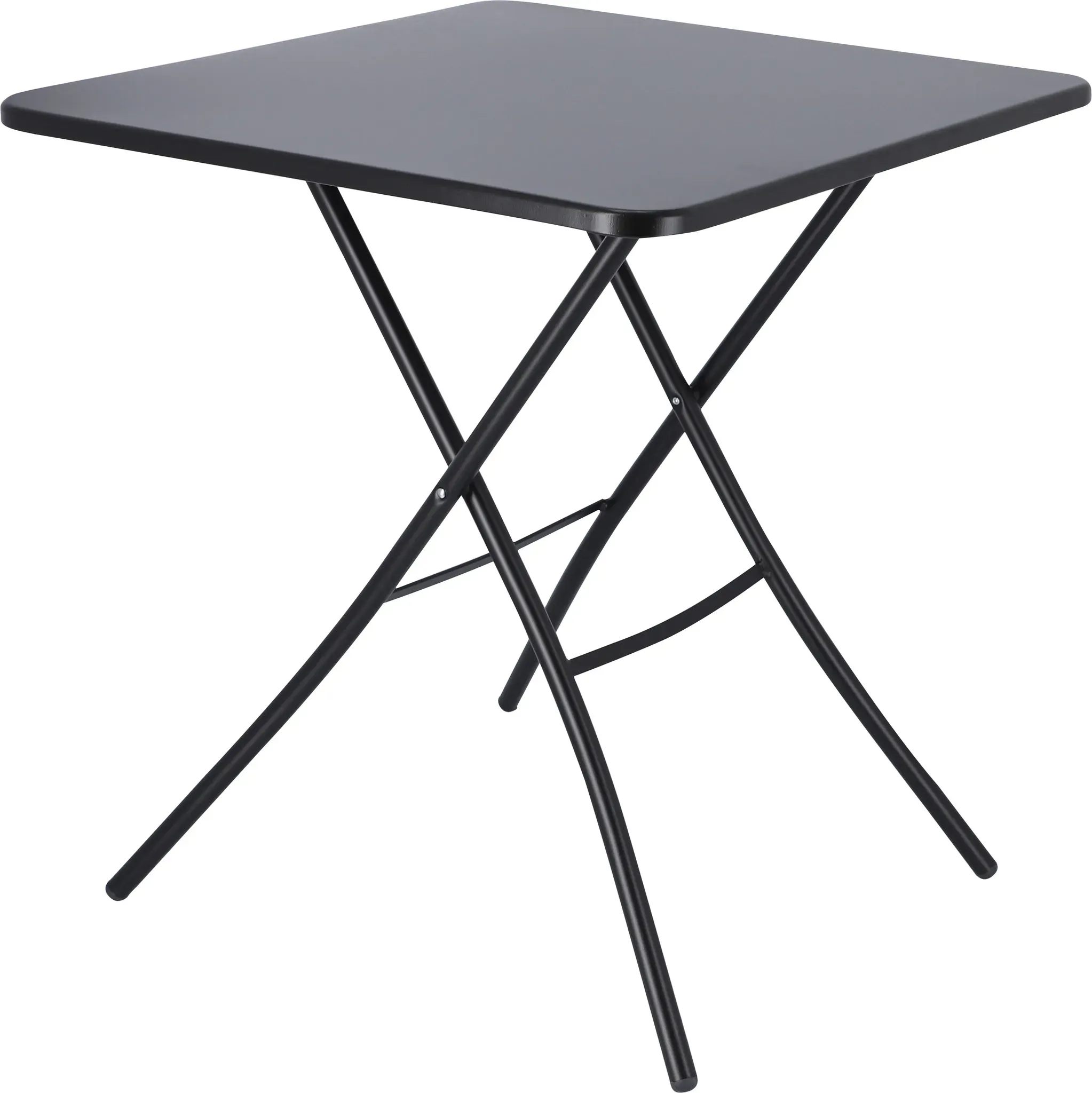 Klapptisch JANKURTZ "fiam sirio", schwarz, B:67cm H:73cm T:67cm, Tische, Klapptisch Gartentisch, mit quadratischer Tischplatte