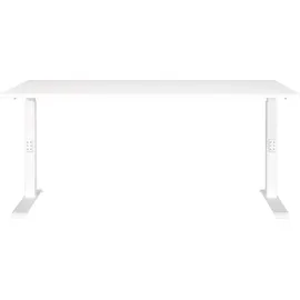 Germania Büromöbel-Set GERMANIA "Mailand", weiß, B:160cm, Metall, Spanplatte, Arbeitsmöbel-Sets, Büromöbel-Set, inkl. Schreibtisch und Rollcontainer