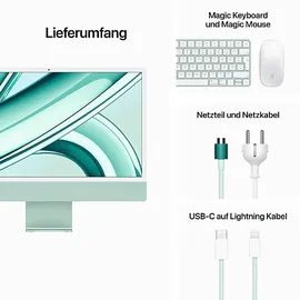 Apple iMac 24" Retina 4,5K Display 2023 M3 8 GB RAM 256 GB SSD 8-Core GPU Grün