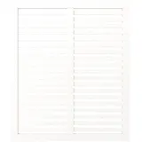 Plus Sichtschutzelement 120 x 140 cm Weiß Holz