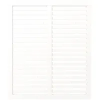 Plus Sichtschutzelement 120 x 140 cm Weiß Holz