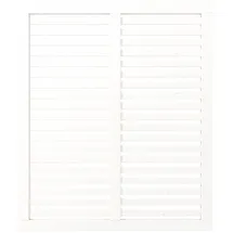 Plus Sichtschutzelement 120 x 140 cm Weiß Holz