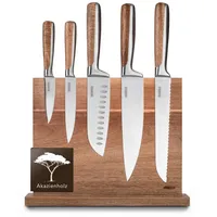 Baumfeld 6 Teiliges Messerblock Set - Premium Edelstahl -