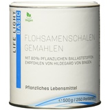 Life Light Handels LIGHT - Flohsamenschalen gemahlen (mit 80% pflanzlichen Ballaststoffen, 500 g), 20174