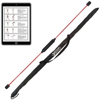 Best Sporting Swingstick Swingstick in rot mit Tasche (2-St), Gymnastikstab mit Anleitung für 16 Übungen