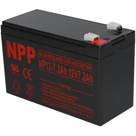 NPP Blei-Akku AGM NP12-7,2 12V 7200 mAh 1 St.