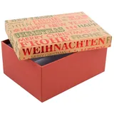 IDENA Geschenkbox 20 x 15 cm 1-tlg. rot