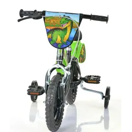 DINO BIKES Dinosaur 12 Zoll Kinderfahrrad Mountainbike T-Rex Dinosaurier - Schwarz