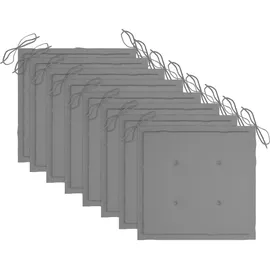vidaXL Gartenstuhl mit Kissen 59 x 57 x 53 cm grau 8 St.