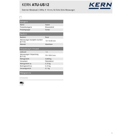 Kern ATU-US12 Ultraschall-Sonde ATU-US12