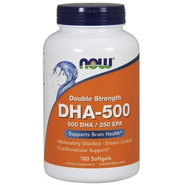 NOW Foods DHA-500 Double Strength Softgels 180 St.