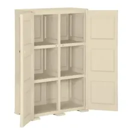 vidaXL Kunststoffschrank 0,79 x 0,43 x 1,25 m weiß