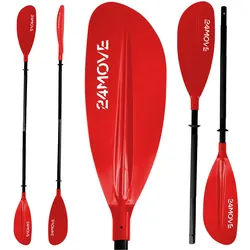 24MOVE® Doppelpaddel LAGO Aluminium Paddel, Stand-Up Paddling, Paddel für Kajak, 220 cm, verstellbar