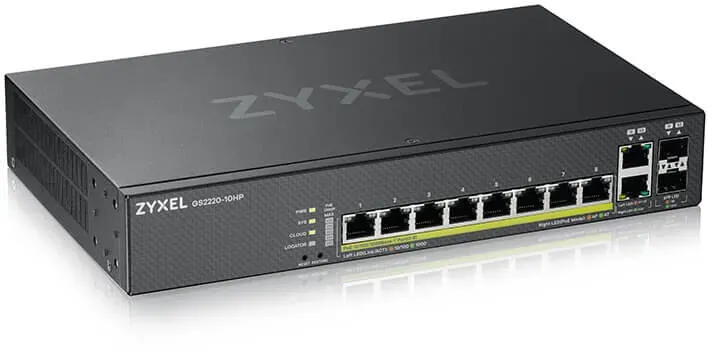 Zyxel GS2220-10HP-EU0101F Netzwerk-Switch Managed L2 Gigabit Ethernet (10/100/10...