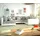 DeLife Wohnlandschaft Clovis Weiss Hellgrau Modulsofa Armlehne - Grau/Hellgrau